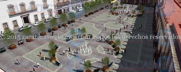 El proyecto de como quedaría Plaza de Armas