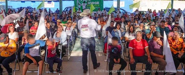 JORGE MIRANDA REGRESA A LAS COMUNIDADES DE ZACATECAS DONDE ES AMPLIAMENTE CONOCIDO