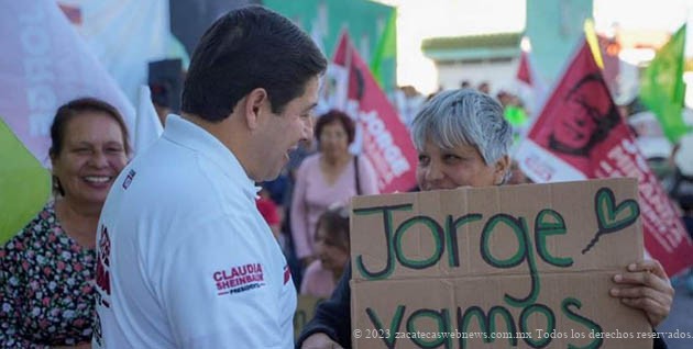 VECINOS DE LAS HUERTAS REFRENDAN SU APOYO A JORGE MIRANDA